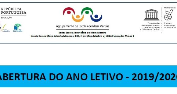 ABERTURA DO ANO LETIVO 2019-2020