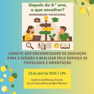 Convite aos Encarregados de Educação